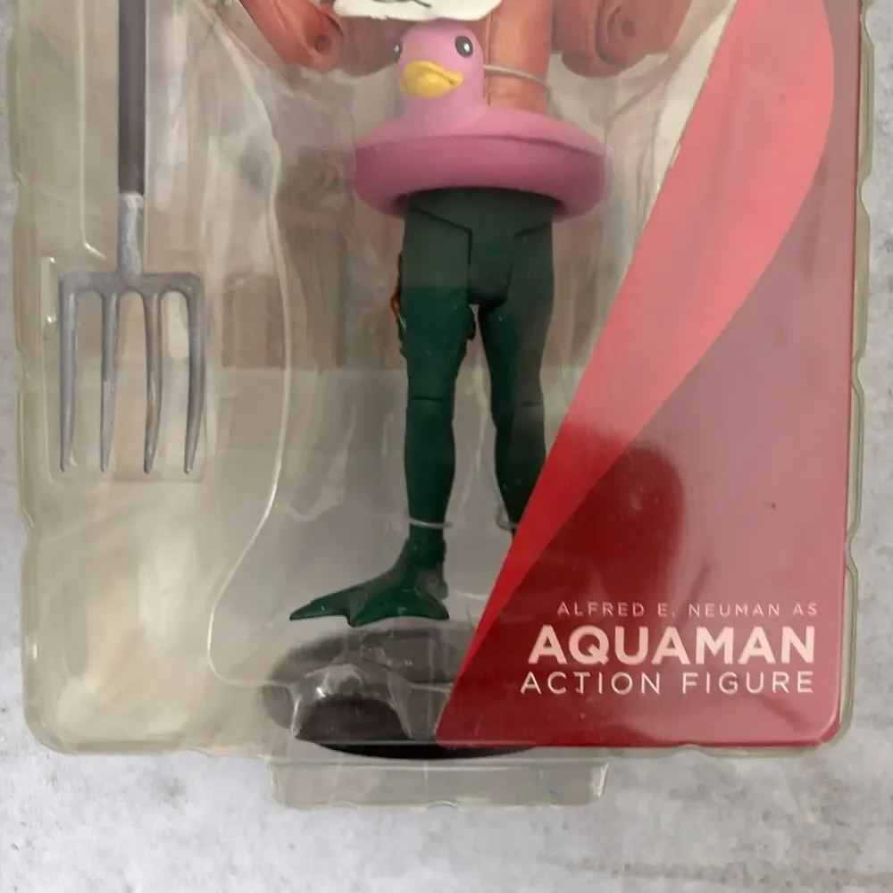 DC MAD Just Us League of Stupid Heroes Alfred E. Neuman Aquaman Action Figure